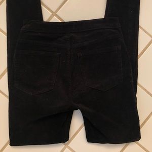 High waisted, velvet pants